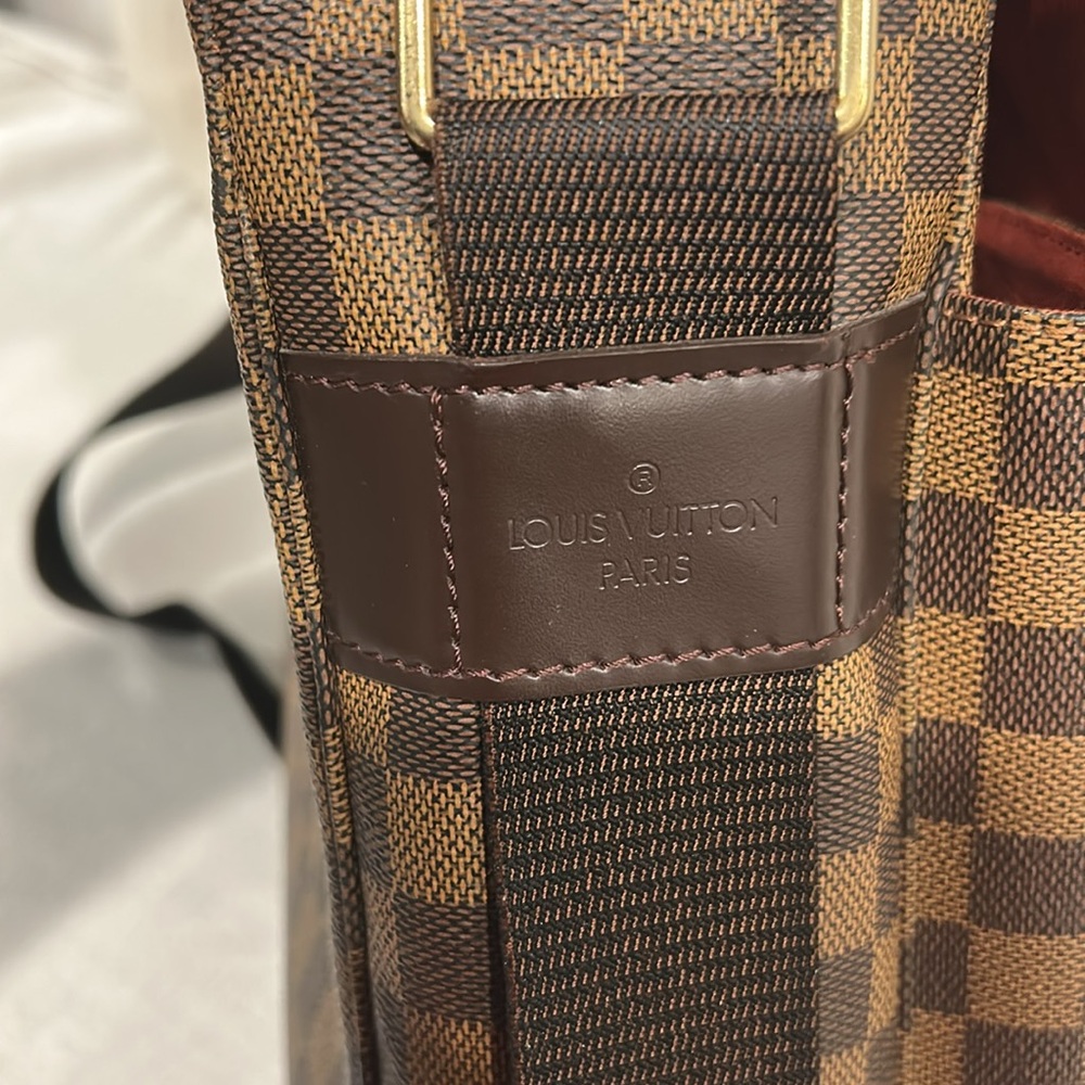 Louis Vuitton Broadway Damier Ebene  Canvas Messenger Bag Xbody Authentic +COA - Picture 5 of 16